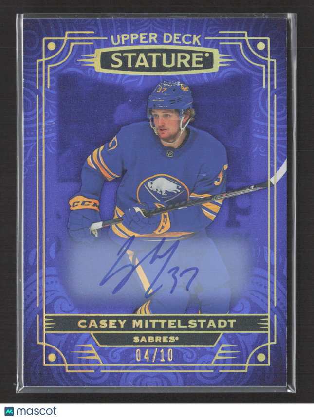 2023 Upper Deck Stature Casey Mittelstadt #80 Purple 04/10 Auto