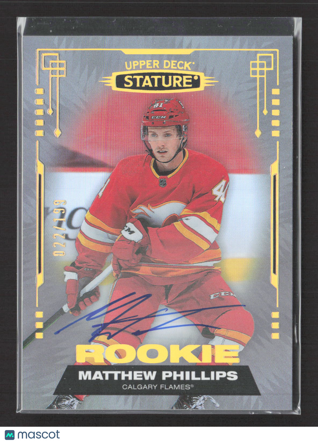 2022 Upper Deck Stature Matthew Phillips #114 022/199 Auto