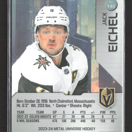 2024 Metal Universe Hockey Precious Metal Gems PMG Jack Eichel #148 Red 013/100