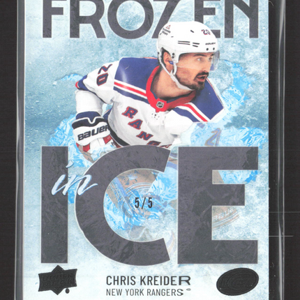 2025 Upper Deck Ice Frozen In Ice Chris Kreider #FI-29 5/5