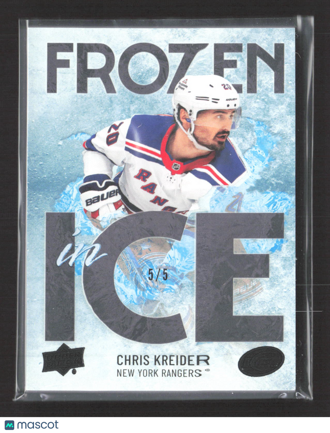 2025 Upper Deck Ice Frozen In Ice Chris Kreider #FI-29 5/5