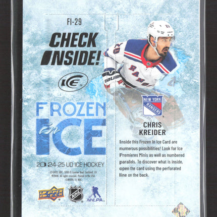 2025 Upper Deck Ice Frozen In Ice Chris Kreider #FI-29 5/5
