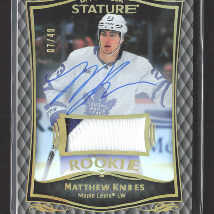 2025 Upper Deck Stature Matthew Knies #42 Patch 07/49 Patch Auto