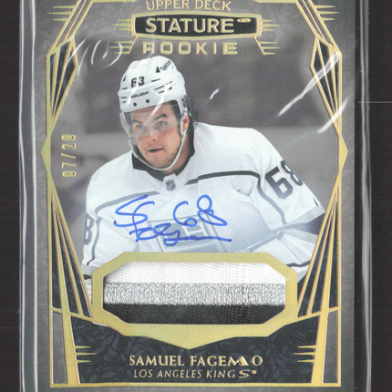 2023 Upper Deck Stature Samuel Fagemo #145 07/20 Patch Memorabilia Auto