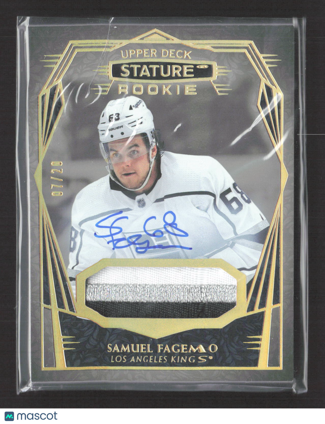 2023 Upper Deck Stature Samuel Fagemo #145 07/20 Patch Memorabilia Auto