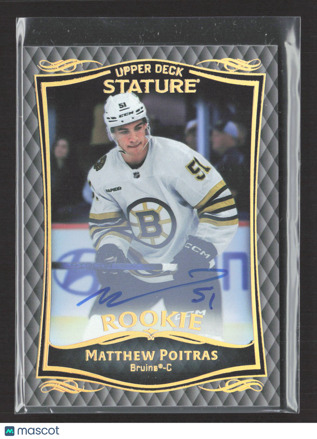 2025 Upper Deck Stature Matthew Poitras #41 Auto