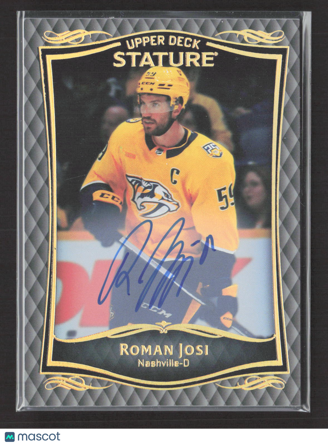 2025 Upper Deck Stature Roman Josi #22 Auto
