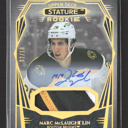 2023 Upper Deck Stature Marc McLaughlin #177 02/10 Patch Auto
