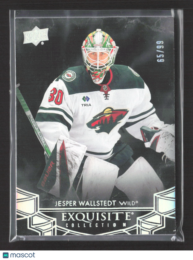 2025 Upper Deck Exquisite Collection Jesper Wallstedt #EB-17 65/99