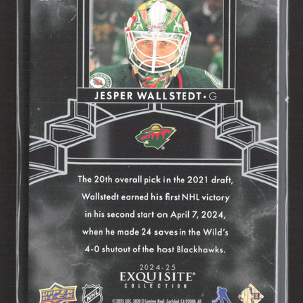 2025 Upper Deck Exquisite Collection Jesper Wallstedt #EB-17 65/99