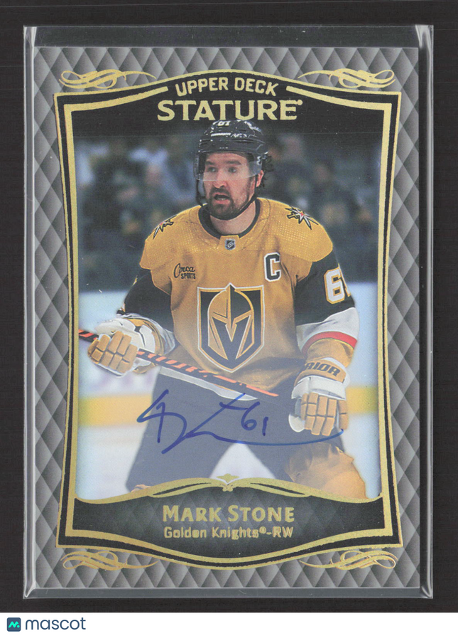 2025 Upper Deck Stature Mark Stone #10 Auto