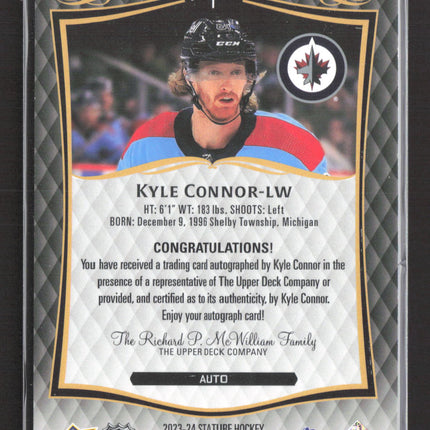 2025 Upper Deck Stature Kyle Connor #1 Auto