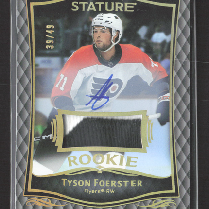 2025 Upper Deck Stature Tyson Foerster #44 Patch 39/49 Auto