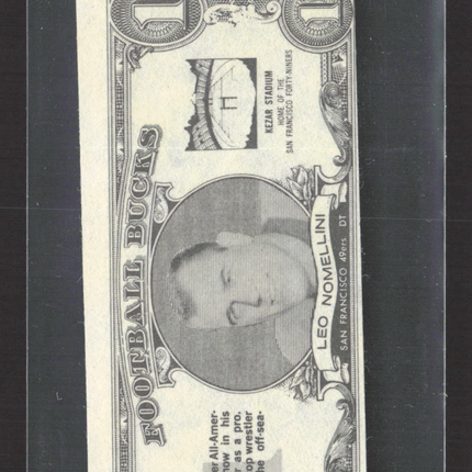 1962 Topps Football Bucks Leo Nomellini #18