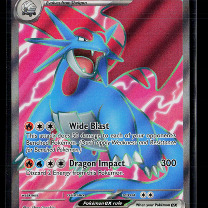 Pokemon 2025 Journey Together Salamence EX FA #177/159