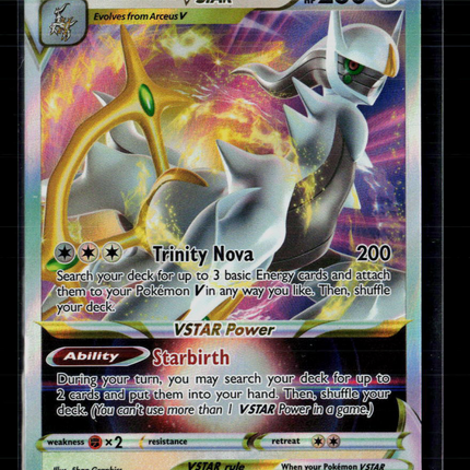 Pokemon 2023 Crown Zenith Arceus VSTAR #SWSH307