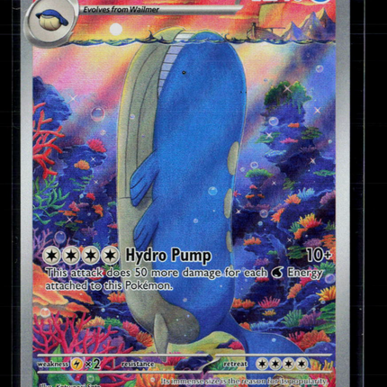 Pokemon 2025 Journey Together Wailord #162/159