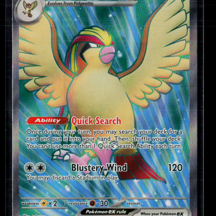 Pokemon 2023 Obsidian Flames Pidgeot EX SAR #217/197