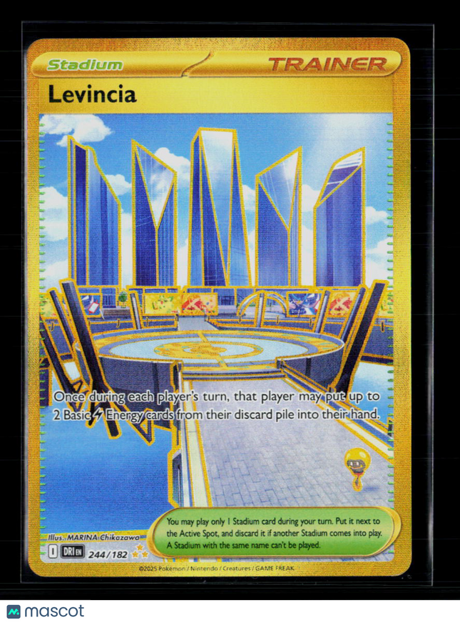Pokemon 2025 Black Bolt Levincia UR #244/182