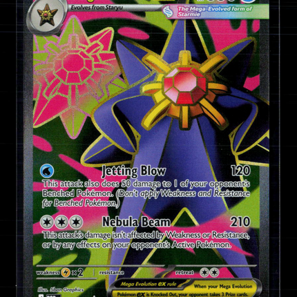Pokemon 2025 Mega Evolution Mega Starmie EX SAR #102/88