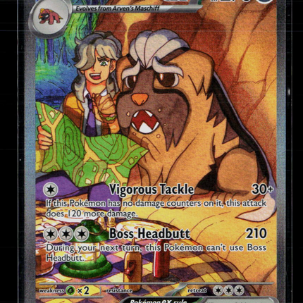 Pokemon 2025 Scarlet & Violet White Flare Arven's Mabosstiff EX SAR #235/182