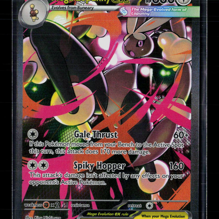 Pokemon 2025 Mega Evolution – Phantasmal Flames Mega Lopunny EX SAR #128/94