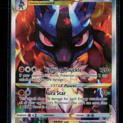 Pokemon 2023 Crown Zenith Lucario VSTAR #SWSH291
