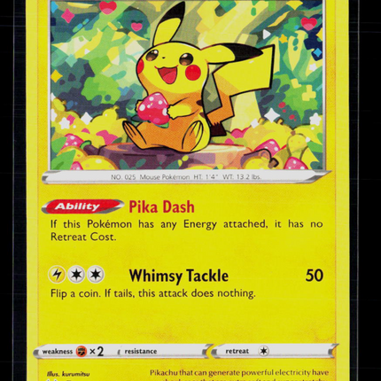 Pokemon 2022 Lost Origin Pikachu #52/196