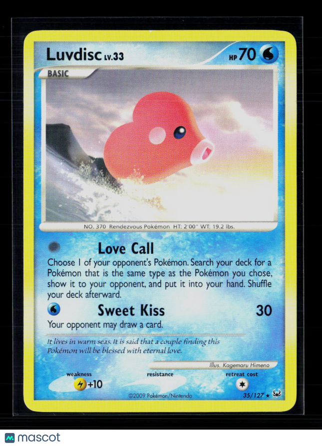 Pokemon 2009 Platinum – Platinum Luvdisc #35/127