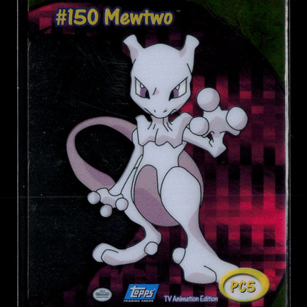 Pokemon 2000 Topps TV Animation Edition Mewtwo #PC5