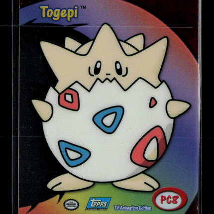 Pokemon 2000 Topps TV Animation Edition Togepi #PC8