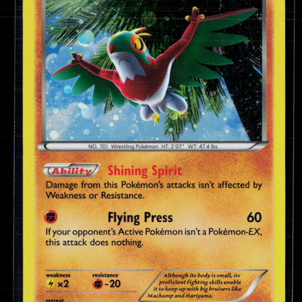Pokemon 2014 Furious Fists Hawlucha Cosmos Holo #63/111