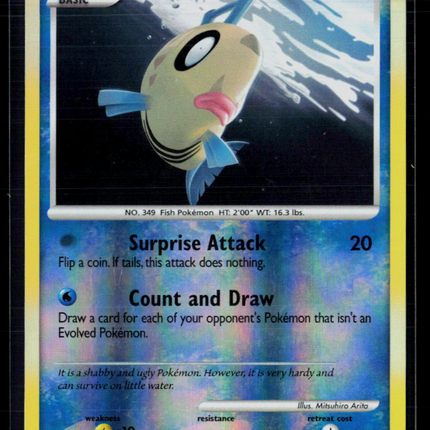 Pokemon 2009 EX Crystal Guardians Feebas #104/147