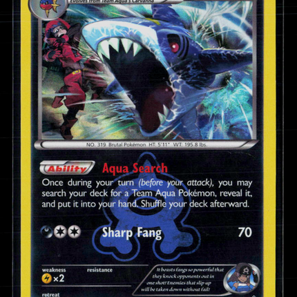 Pokemon 2015 Double Crisis Team Aqua's Sharpedo #21/34