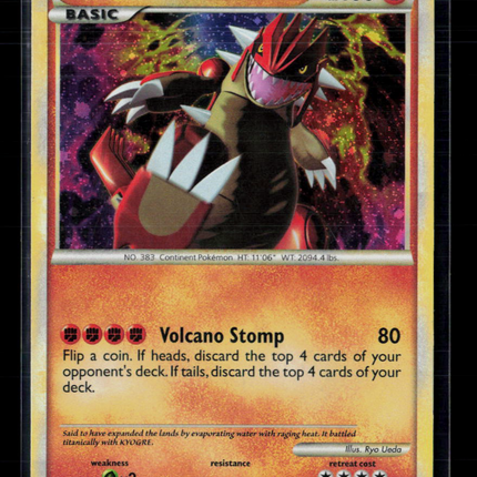 Pokemon 2011 Call of Legends Groudon #6/95