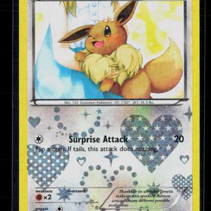 Pokemon 2013 Legendary Treasures Eevee #RC14/RC25