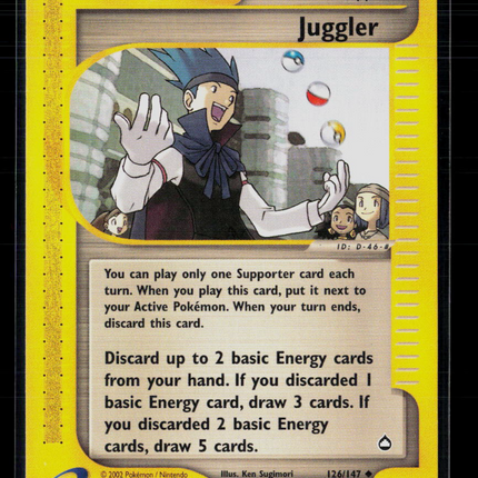 Pokemon 2003 Aquapolis Juggler #126/147