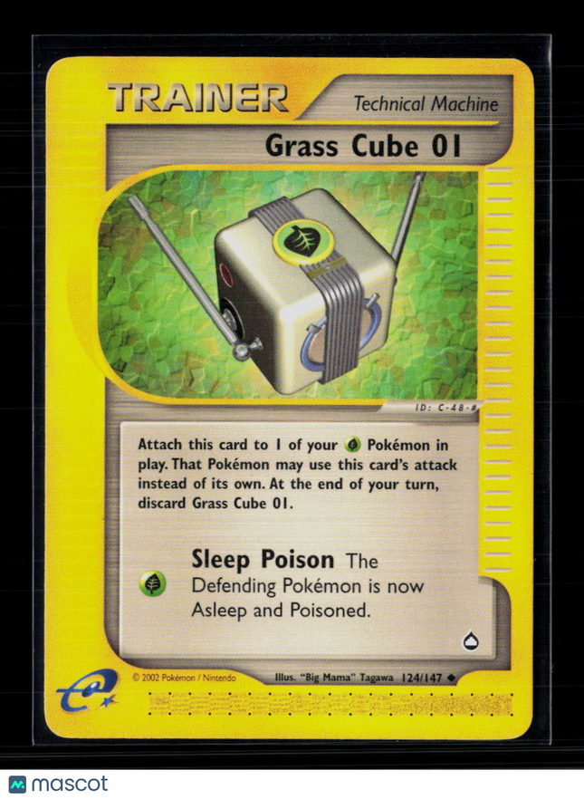 Pokemon 2002 Aquapolis Grass Cube 01 #124/147