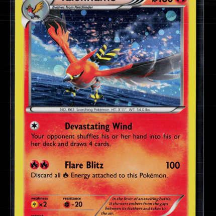 Pokemon 2014 XY Talonflame Cosmos Holo #28/146