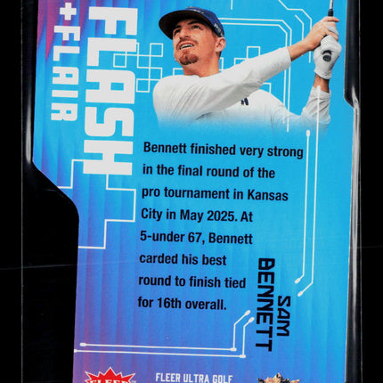 2026 Fleer Ultra Golf Flash Flair Sam Bennett #FLASH-16