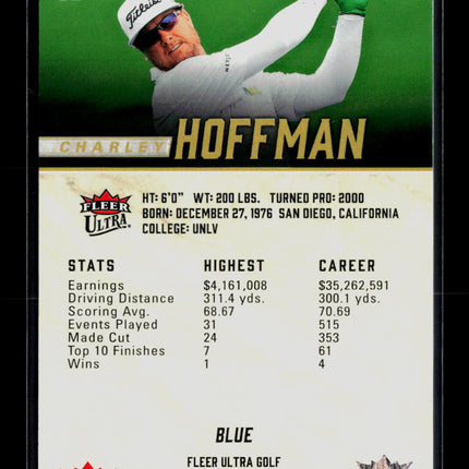 2026 Fleer Ultra Golf Charley Hoffman #32 Blue