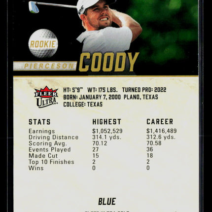 2026 Fleer Ultra Golf Pierceson Coody #41 Blue 391/399