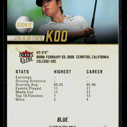 2026 Fleer Ultra Golf Jasmine Koo #63 Blue 234/399