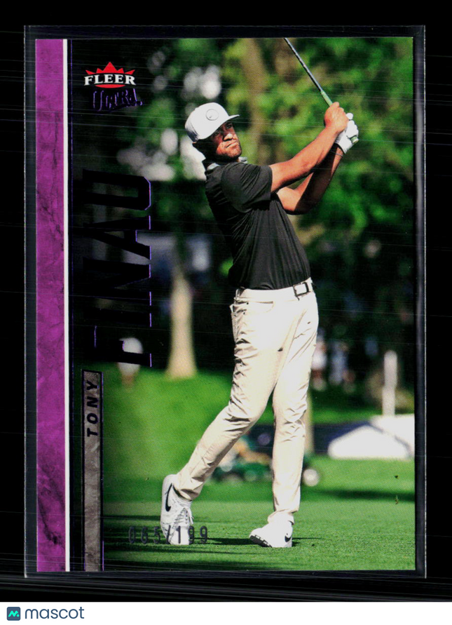 2026 Upper Deck Fleer Ultra Golf Tony Finau #25 Purple Metallic
