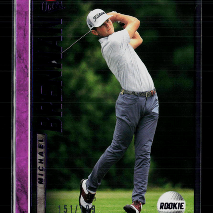 2026 Fleer Ultra Golf Michael Brennan #53 Purple Metallic