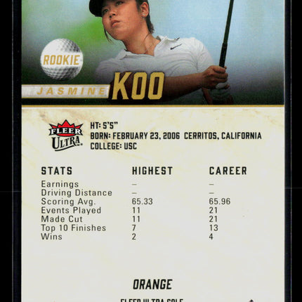 2026 Fleer Ultra Golf Jasmine Koo #63 Orange 03/25