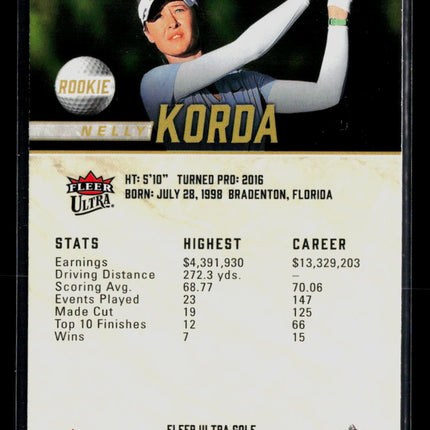 2026 Fleer Ultra Golf Nelly Korda #40