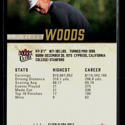 2026 Fleer Ultra Golf Tiger Woods #35
