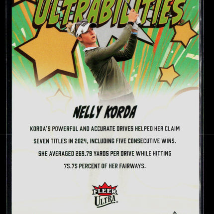 2026 Fleer Ultra Golf Ultrabilities Nelly Korda #UB-2