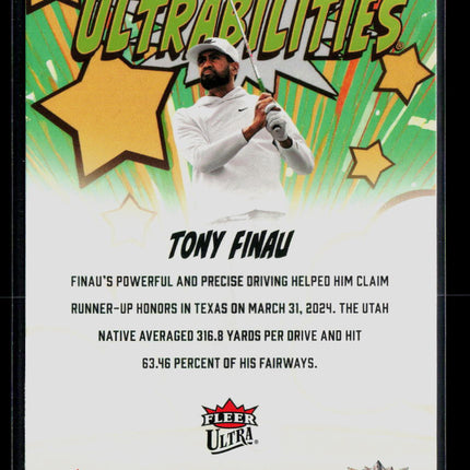 2026 Fleer Ultra Golf Ultrabilities Tony Finau #UB-7